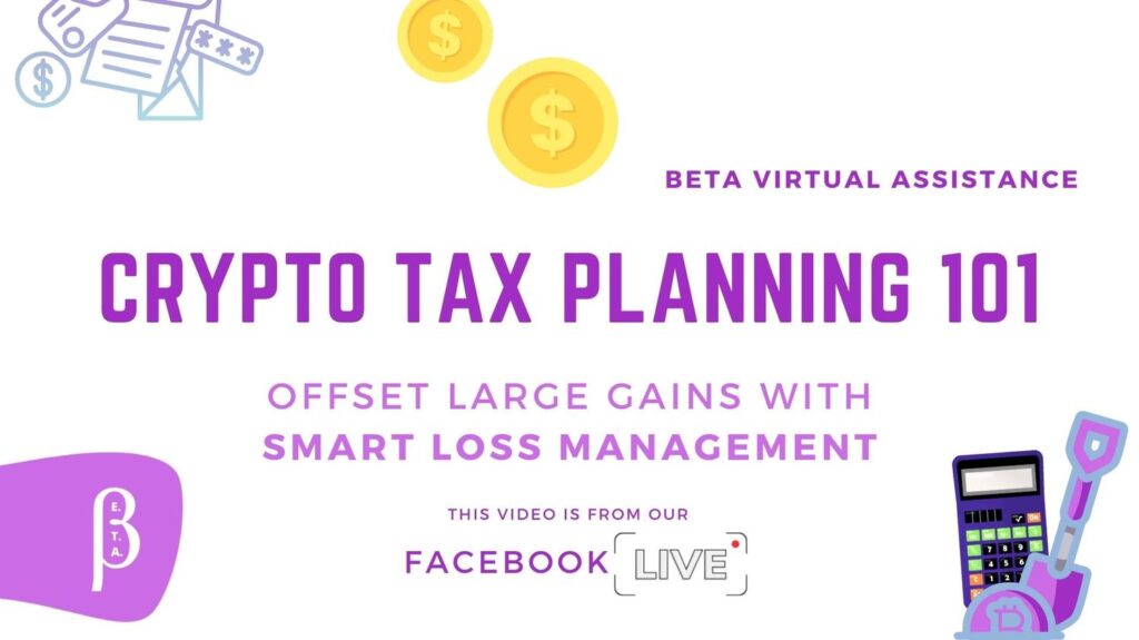 Crypto tax planning 101- Offset large gains with smart loss management